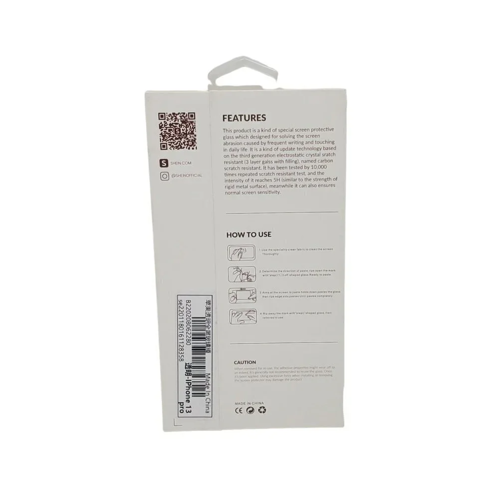 iphone 13 Pro Screen Protector 1 Piece Tempered